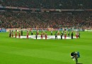 Zeremonie vor einem Champions League Spiel